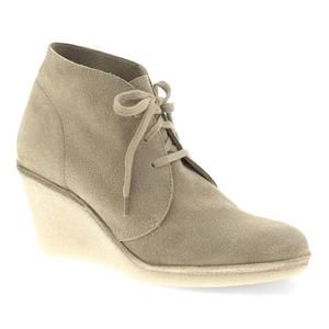 J.Crew Factory MacAlister Wedge Boots Suede Size 10 Taupe Tan-Gray